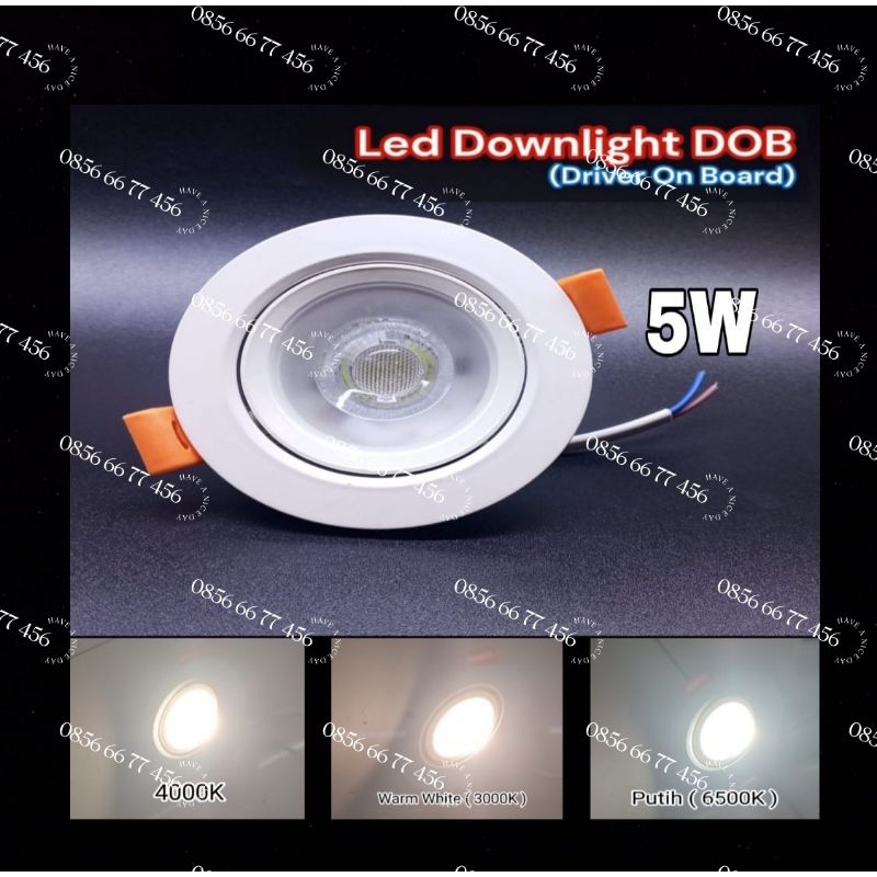 LED Downlight 5watt DOB 5W HIDEKI