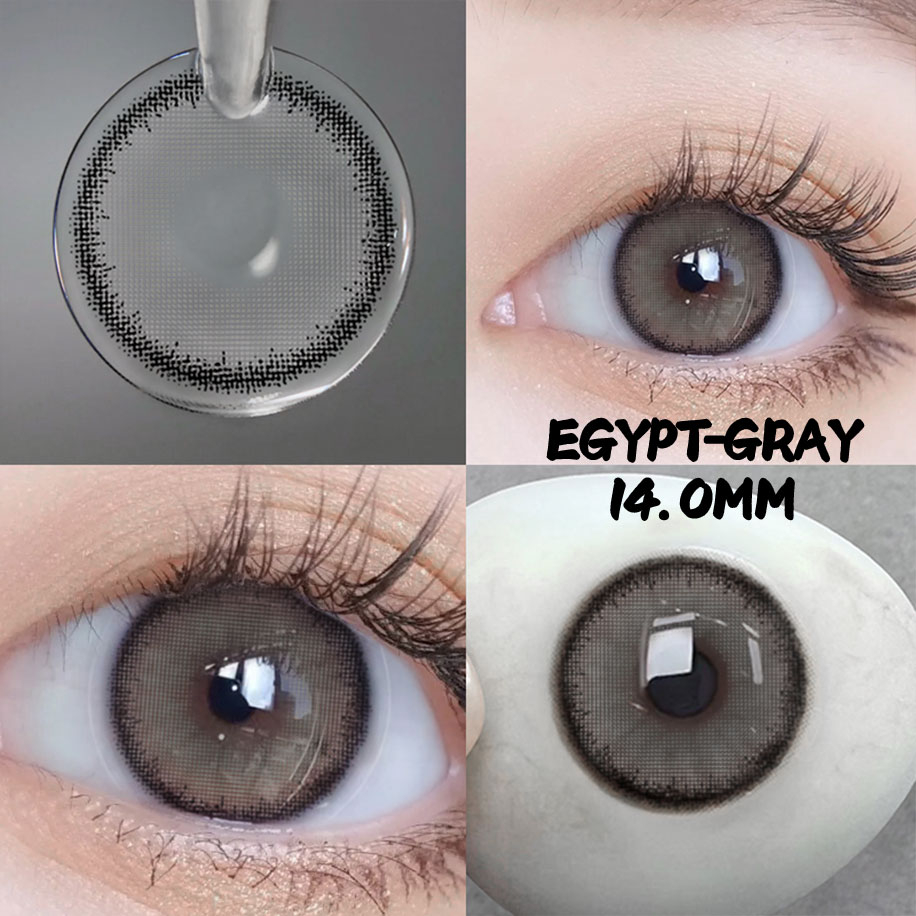 【COD】Menyinarimu EGYPT Gray Softlens Lensa Mata Softlen 14.0mm Gray Contact lens Warna Lensa Kontak Soflen