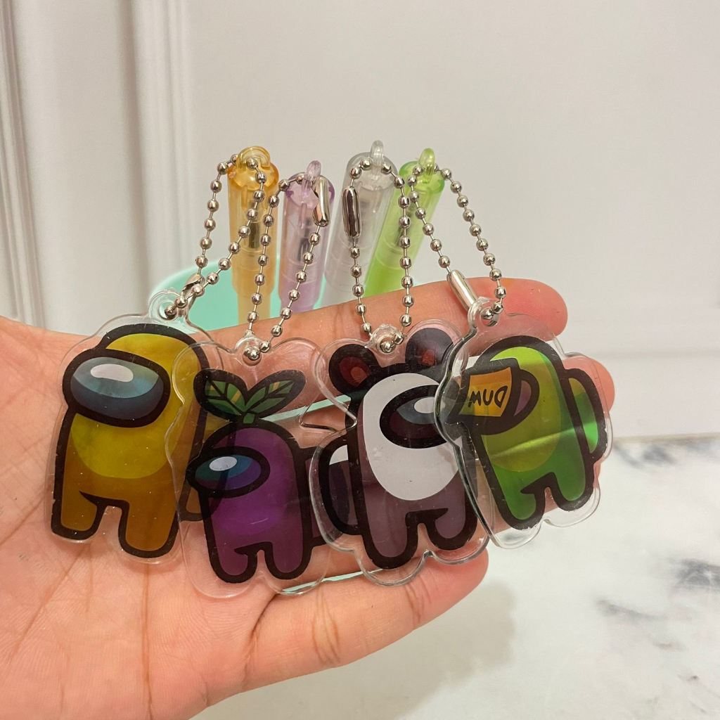 

pulpen bolpen gantungan among us (4/8/12 pcs) keperluan anak sekolah pen lucu imut keren pena unik fancy elegan bisa COD termurah import