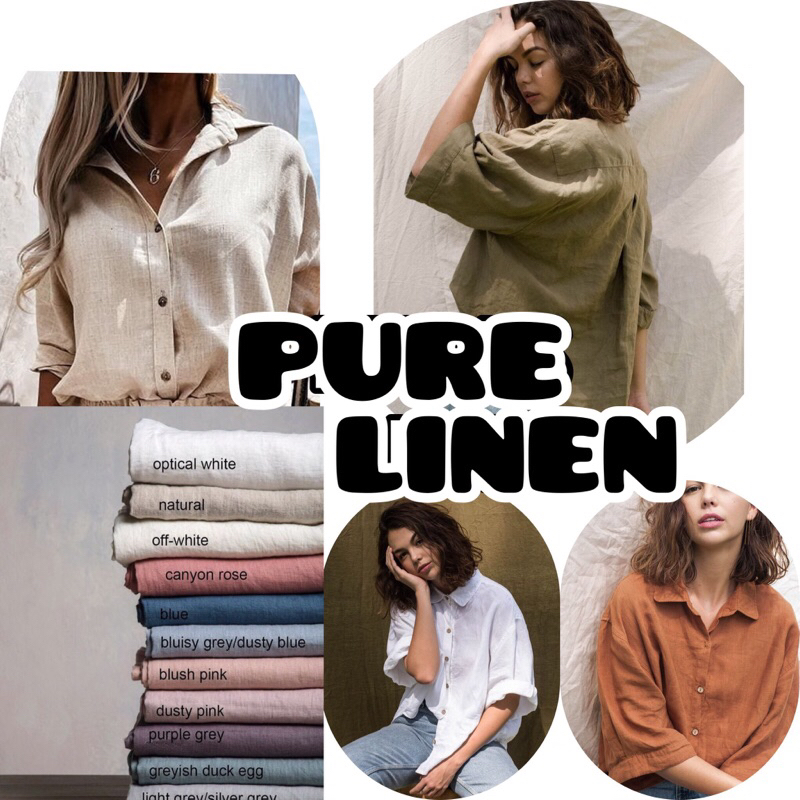KAIN LINEN KAIN PURE LINEN KAIN LINEN POLOS BAHAN LINEN