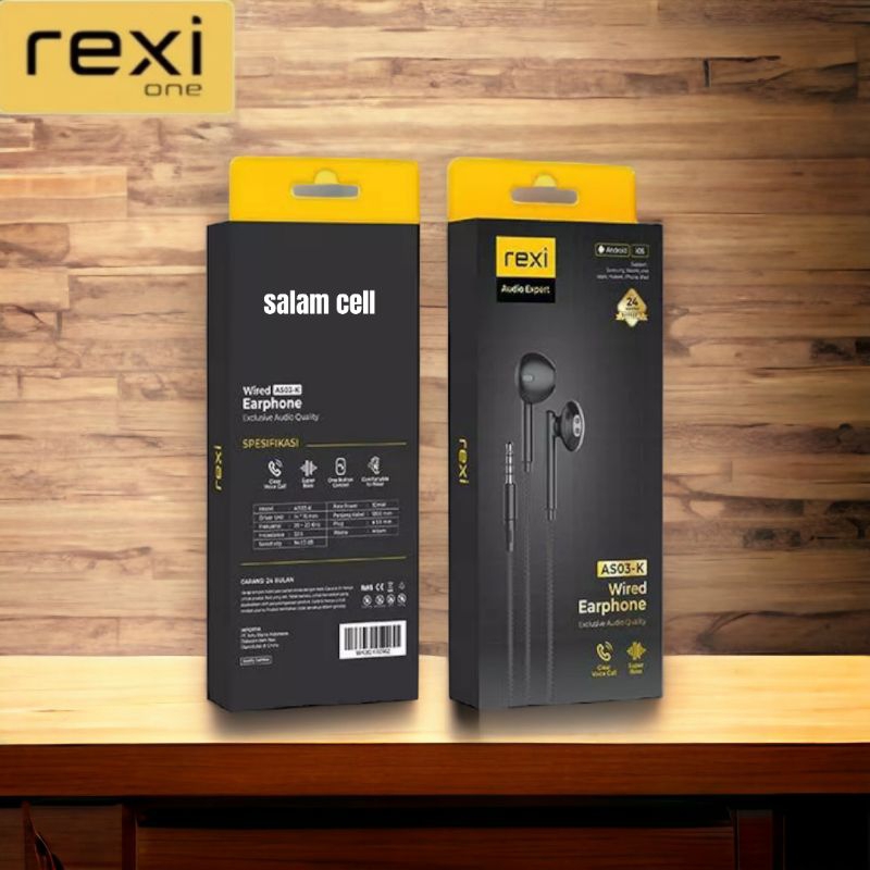 Headset REXI AS-03K Double Bass 3D Stereo Sound Original