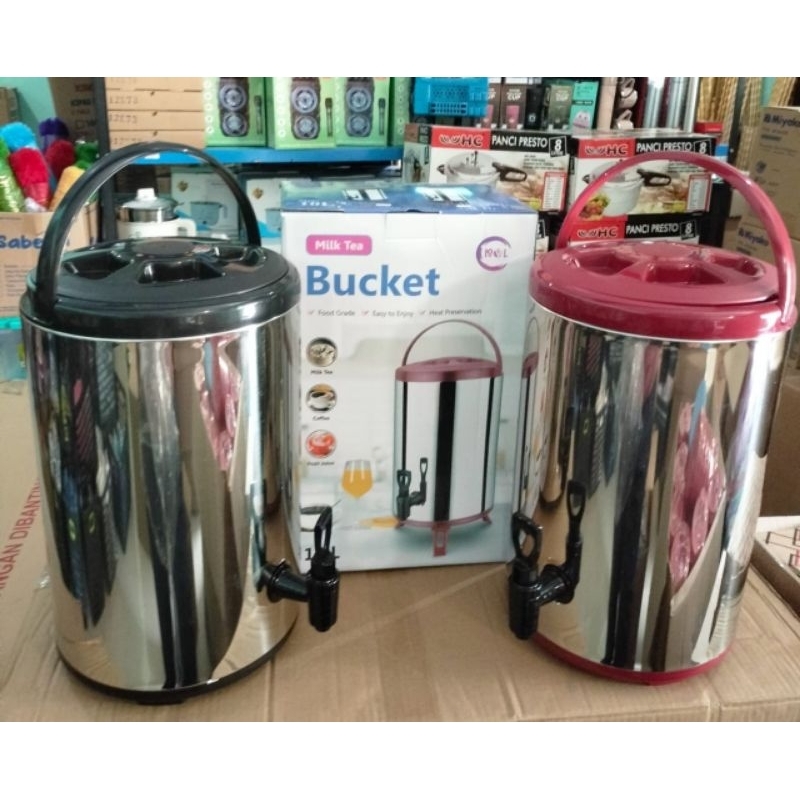 MILK TEA BUCKET 10 Liter Stainless Steel