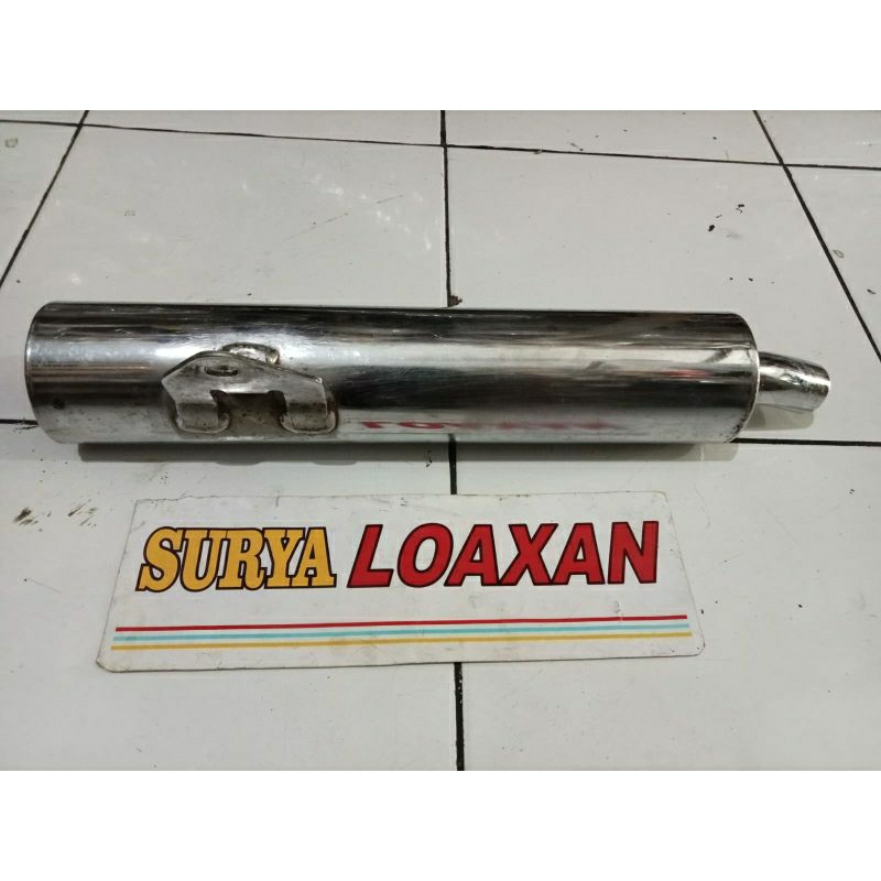 SLENCER KNALPOT STANDAR BAWAAN NINJA R NINJA S ORIGINAL COPOTAN BEKAS BARANG SESUAI DENGAN FOTONYA
