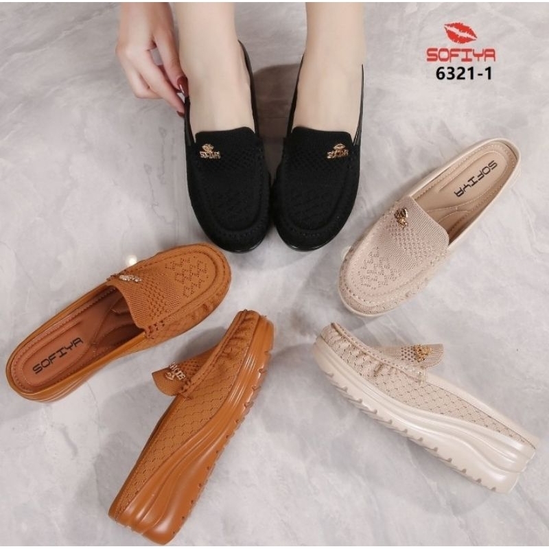 READY Sepatu Sendal Sofiya Rajut Import