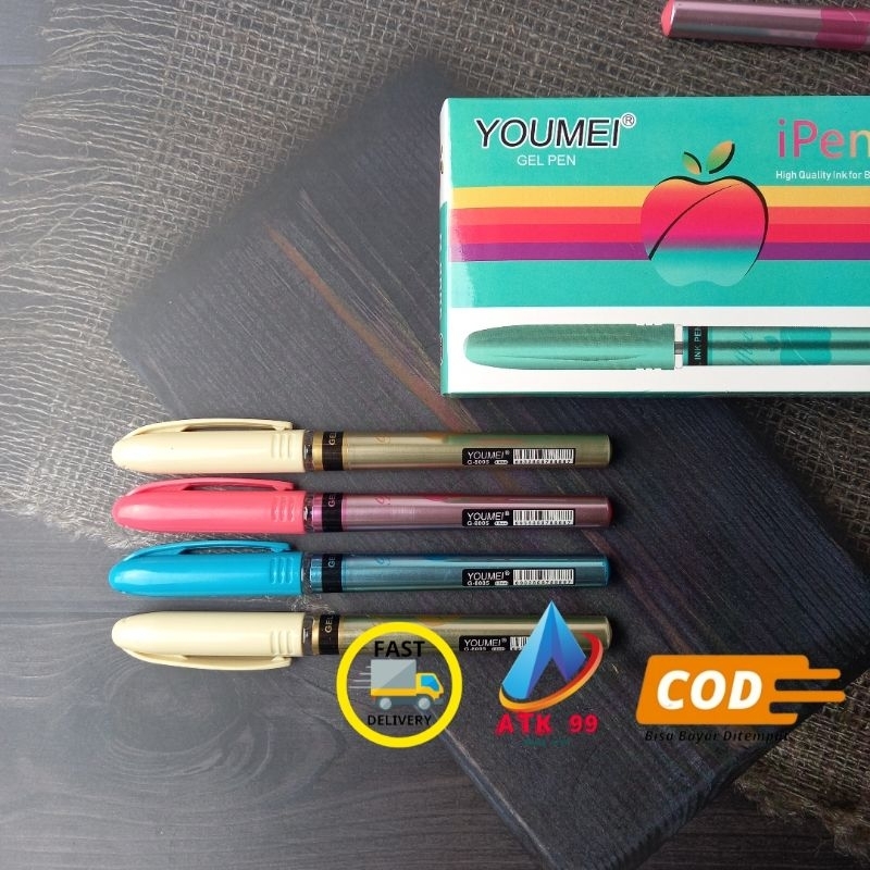 

YOUMEI - New i pen x/Pulpen Gel Hitam/Gel Apel 0,5mm/Pulpen Murah/Ipen x/Apel
