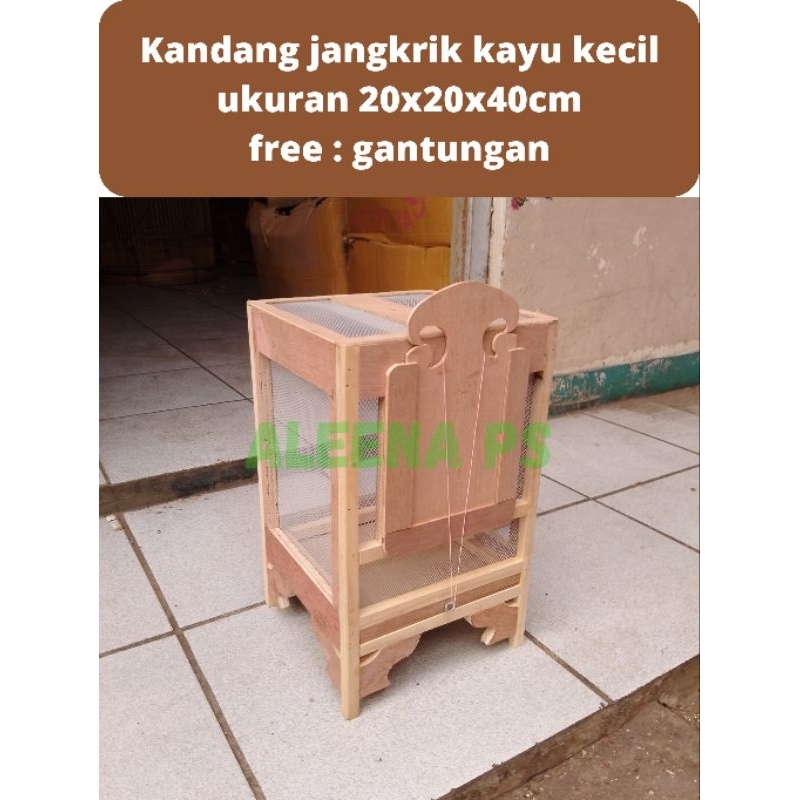 kandang jangkrik bahan kayu
