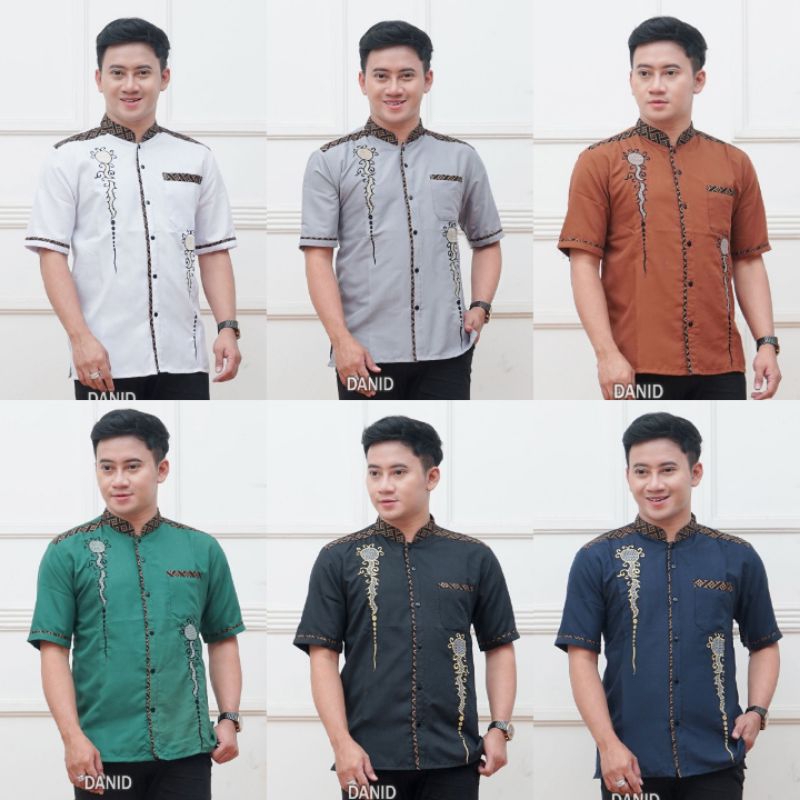 Kemeja pria lengan pendek / kemeja pria premium / kemeja pria motif / kemeja pria hitam / kemeja pri