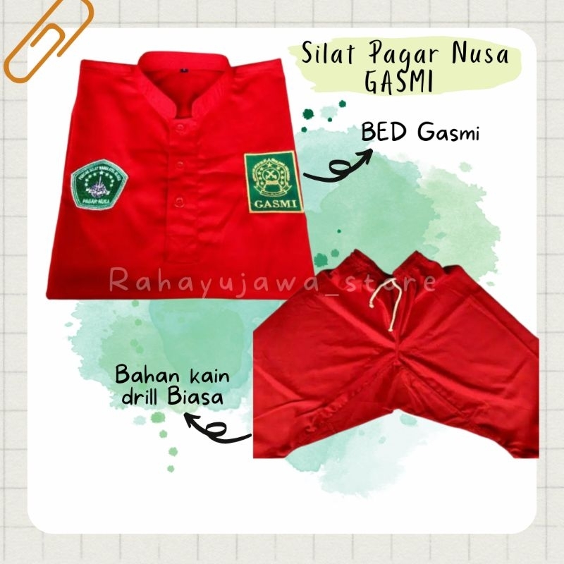 Baju Outdoor Kaos Ligas Sakral Bela Diri Pencak Silat Bet Pagar Nusa Gasmi Bordir Gasmi
