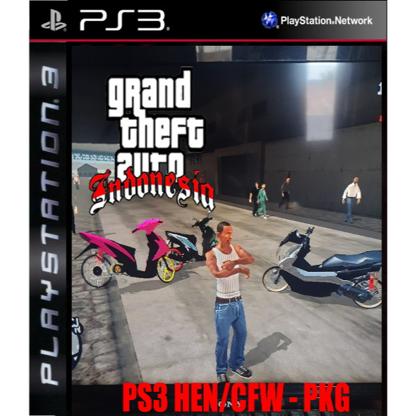 Kaset dvd game GTA sa mods indonesia pkg ps3 hen cfw