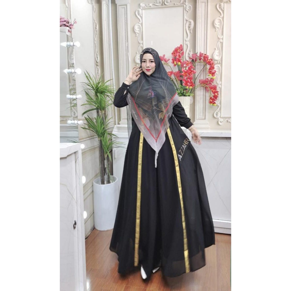 Baju Dress Muslim Gamis Syari - AZZAHRA