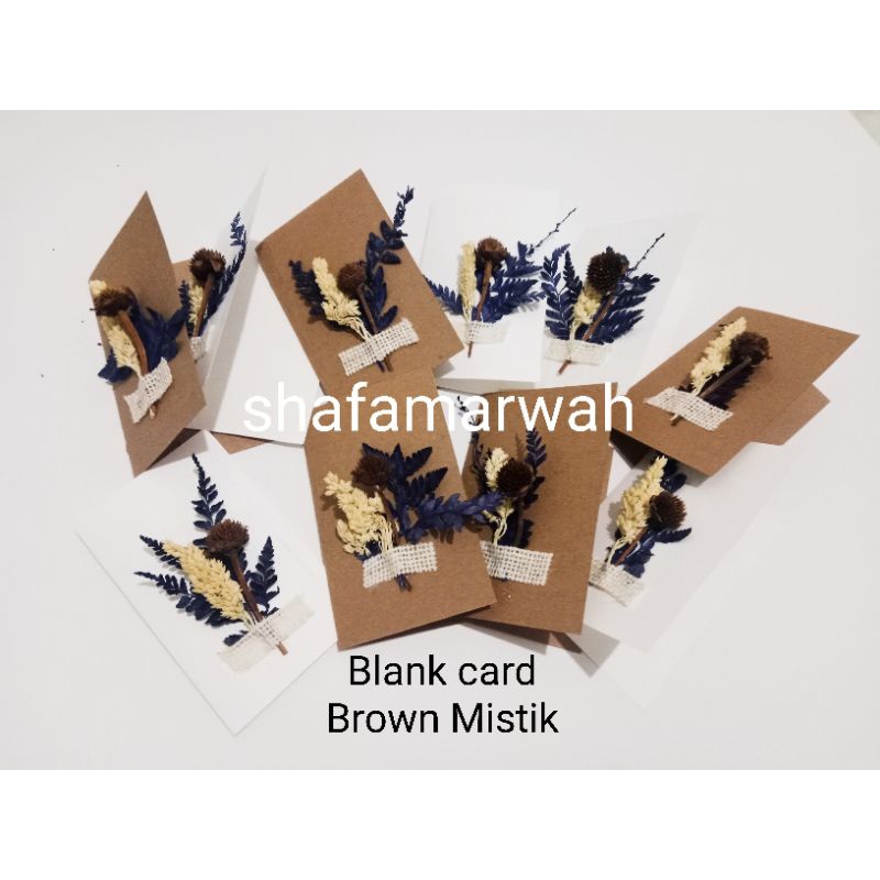 

BROWN WHITE ELEGAN KARTU UCAPAN kosongan | original Blank card mistik.