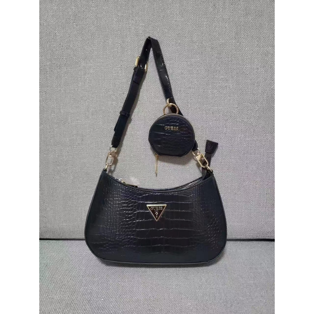 GUESS BAG 2 IN  1- SHOULDER BAG FREE POUCH -TAS WANITA IMPORT #96754