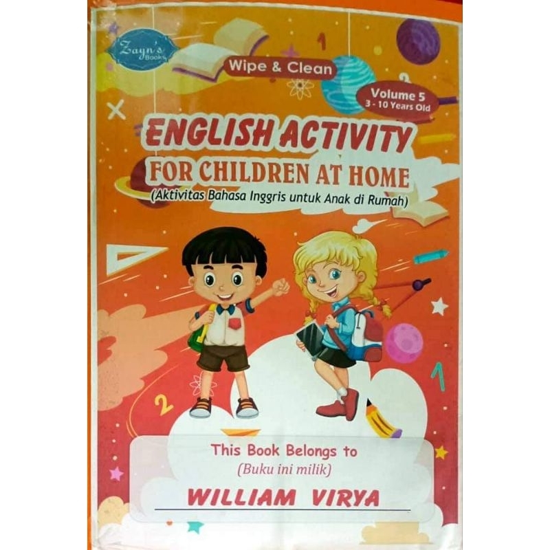 

Activity Book Anak Bahasa Inggris Lengkap✅ Usia PAUD TK SD USIA 3-10 TAHUN❤️✅ MATERI BELAJAR LENGKAP/ COLOURFULTEBAL+NAMA ANAK