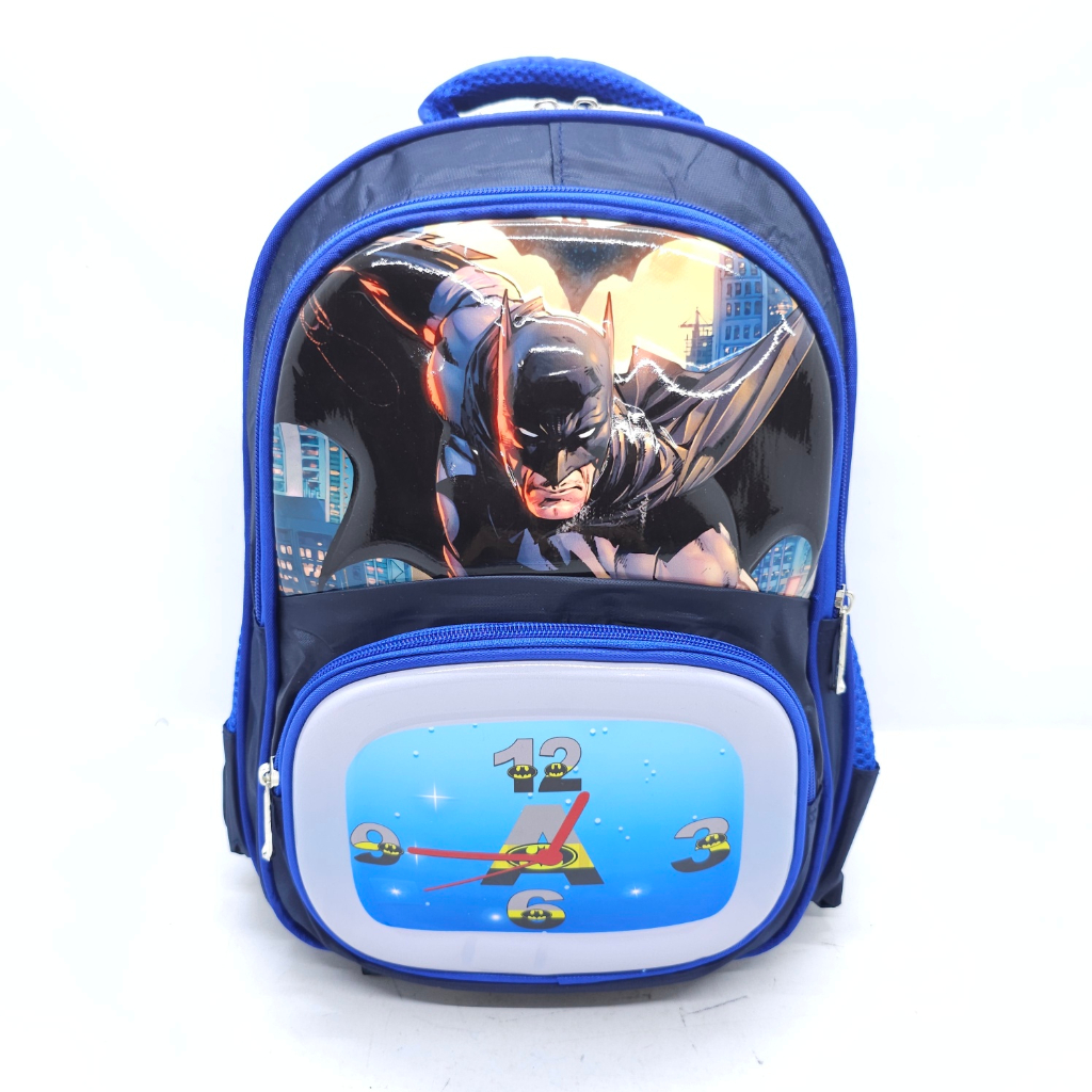 TAS ANAK SEKOLAH COWOK TIMBUL 14 INCHI MURAH BARU / RANSEL SEKOLAH ANAK LAKI&quot; TIMBUL EMBOSS IMPORT MOTIF JAM 3 RUANGAN MURAH 14 INCH / TAS SEKOLAH ANAK COWOK PAUD PG TK SD 14 INCH ALTO IMPORT / TAS ANAK COWOK ALTO IMPORT MOTIF SUPERHERO 14 INCH 3 RUANG