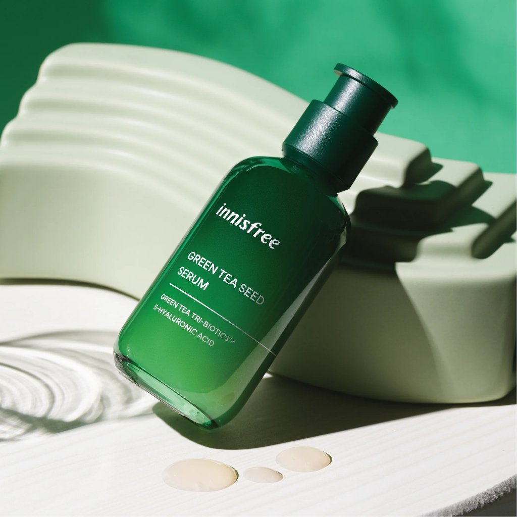 Innisfree Green Tea Seed Serum 80 ml Kemasan Baru Fullsize - Skincare Wajah Inisfree Innisfre Innesfree BPOM Serum Hijau