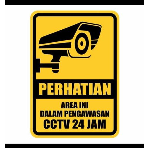 

RB Sign Perhatian CCTV 24 Jam (Plat Alumunium1.2mm)