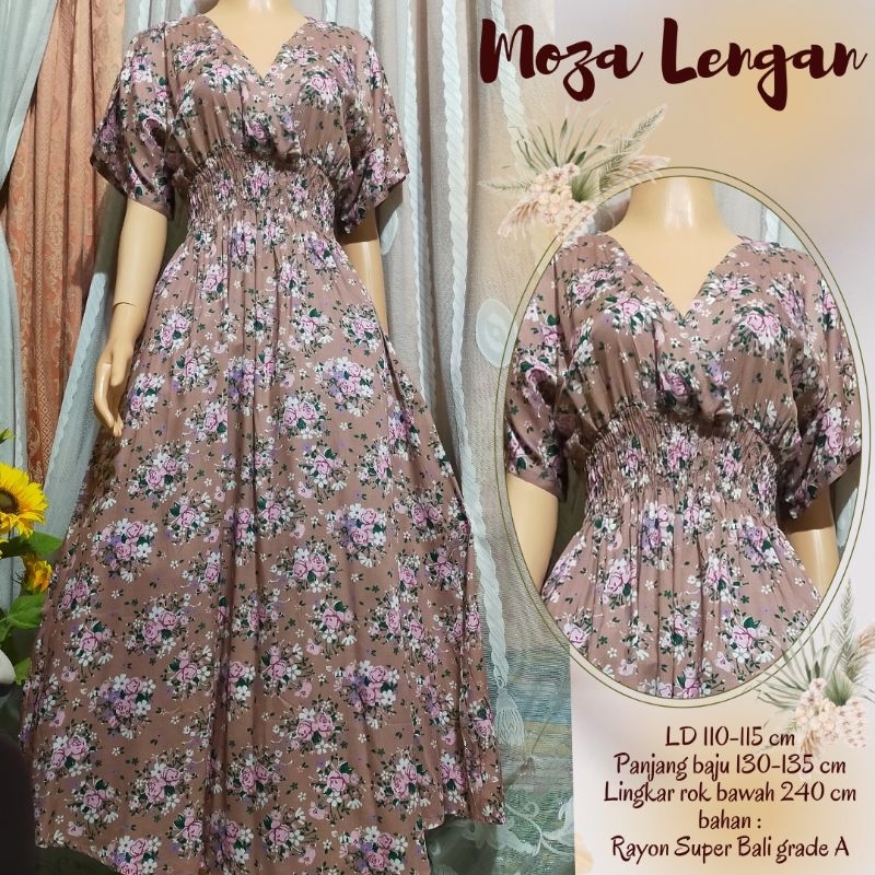 Longdress Moza Lengan // Dress Moza Bali // Moza Bali // Dress Moza