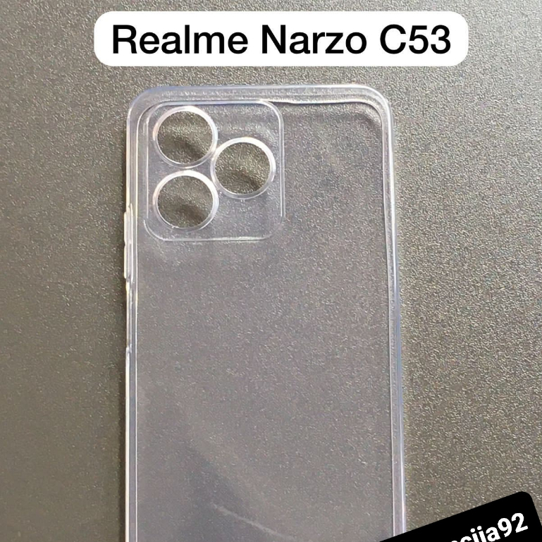 Softcase HD Clear TPU REALME C53 C55 NFC, C35, C31, C30, C30s, C25, C25s, C21Y, C21, C21Y, C20 C15 C12 C11 C3 New Kondom Karet Soft Case TPU Bening Glossy Original/Silikon-Silicon-Silicone/Airbag Anti Fall Slam Tebal-Thick 2022/Protection Casing 5G 4G S Y