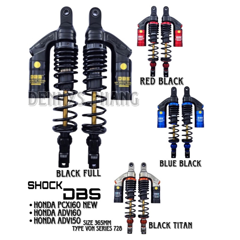 Shock dbs 728 model ktc evo adv150 adv160 pcx160 dbs von series uk 365mm