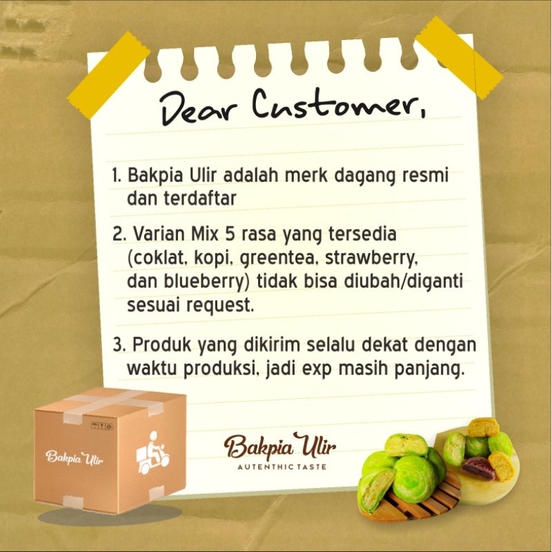 

Paket Bundle 1 Oleh oleh khas Surabaya bakpia kering 3 box (1 box mix 5 rasa, 1 box Coklat, 1 box