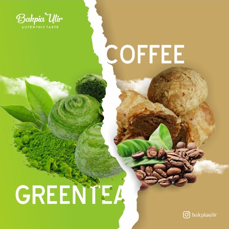 

Bakpia Ulir Bakpia Kering Mix Kopi Dan Greentea Oleh oleh Surabaya isi 10/box