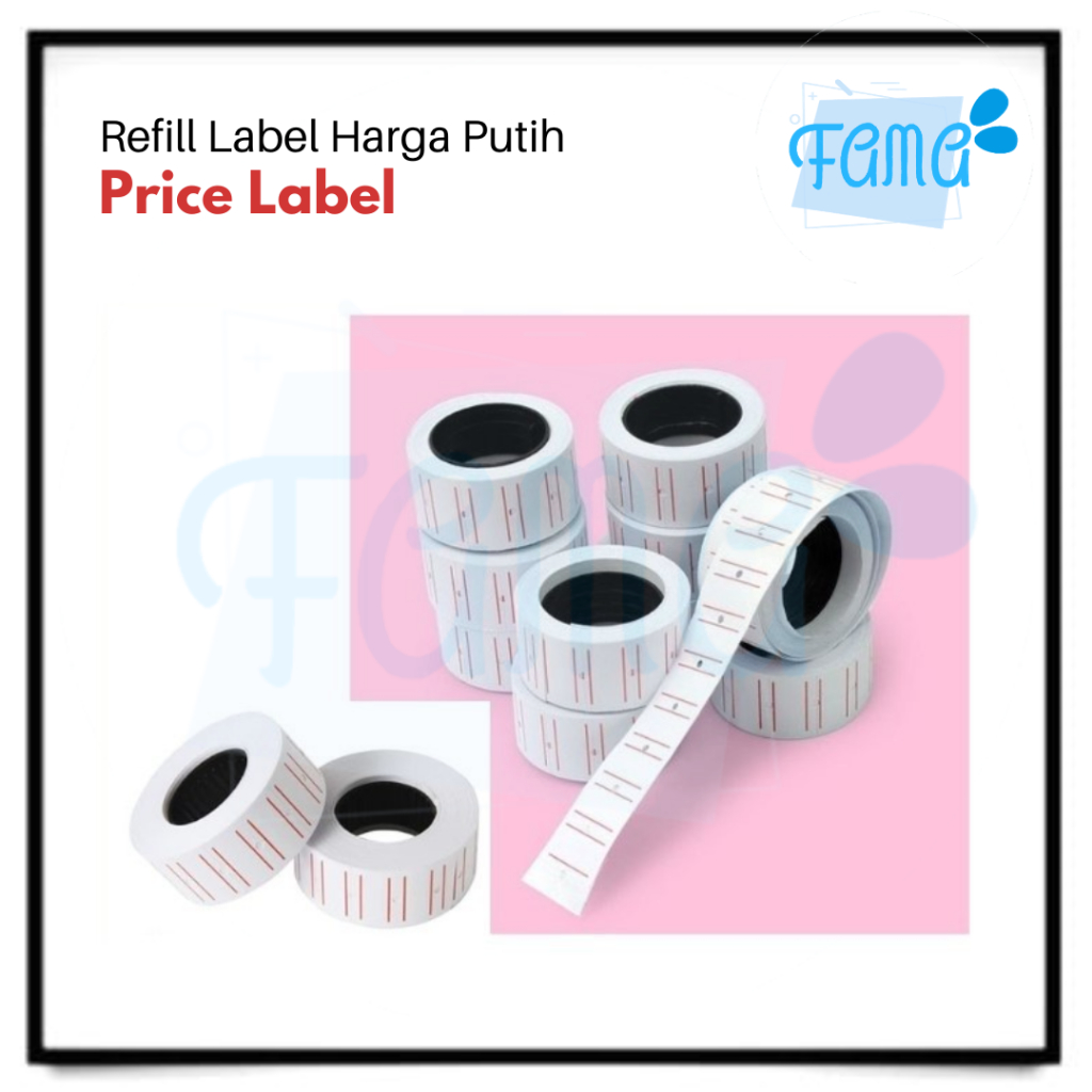 

Refill Label Harga Line Putih / Kertas Sticker Price Label [FAMA0348]