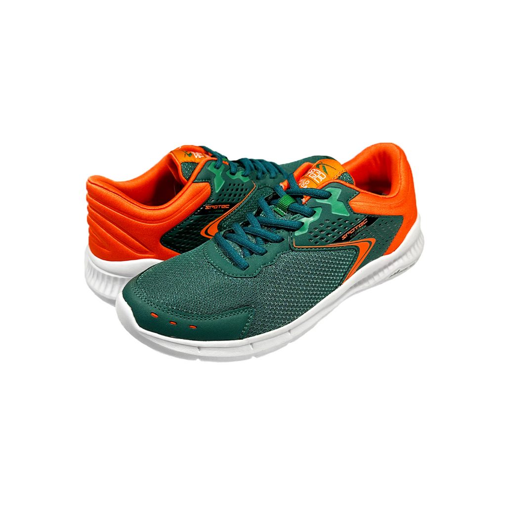 Sepatu Running SPOTEC BLITZER HIJAU_ORANYE