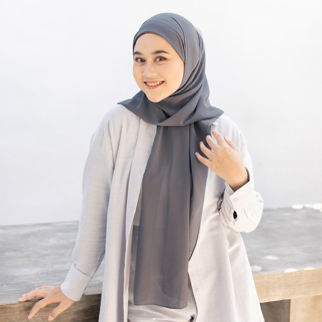 SADIYA INSTANT | New Version Pashmina Bahan Cheruty Babydoll Oval Menutup Punggung by Yeppushop