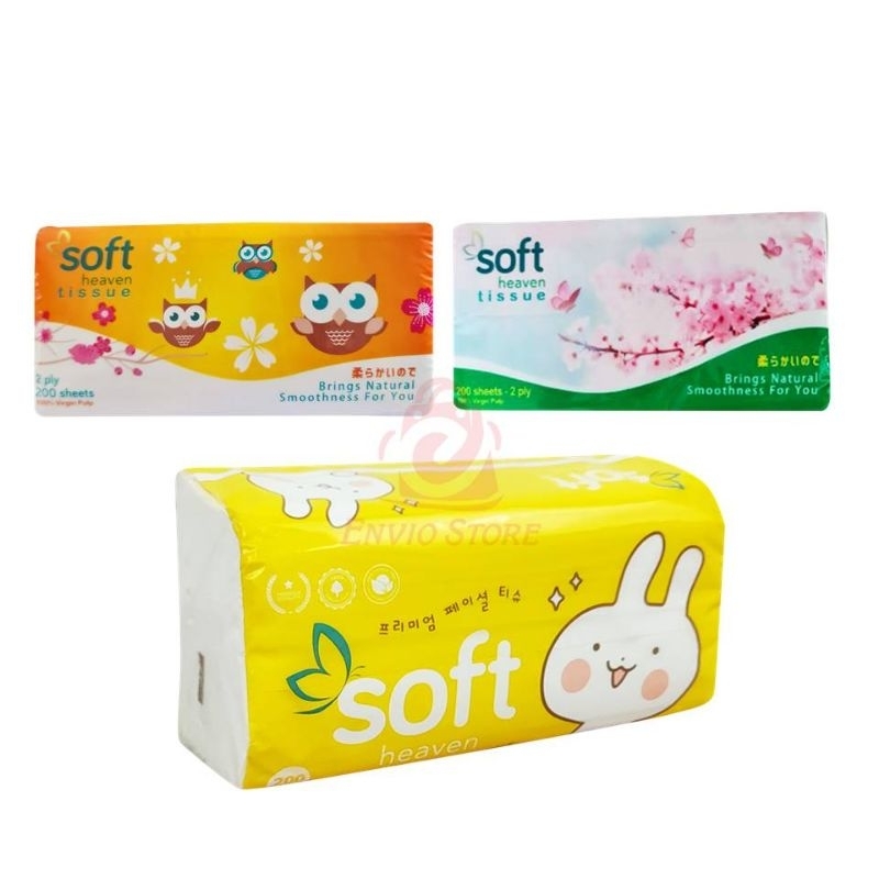 TISSUE SOFTPACK SOFT HEAVEN 200S / TRAVEL PACK / TISU MINI TRAVEL PACK 120S