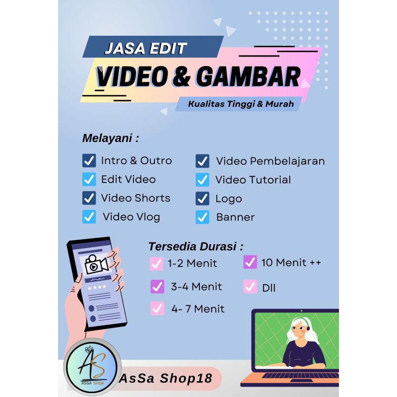 JASA EDIT VIDEO PROFESIONAL | INTRO/OUTRO YOUTUBE | TUGAS VIDEO - JASA VIDEO TERMURAH
