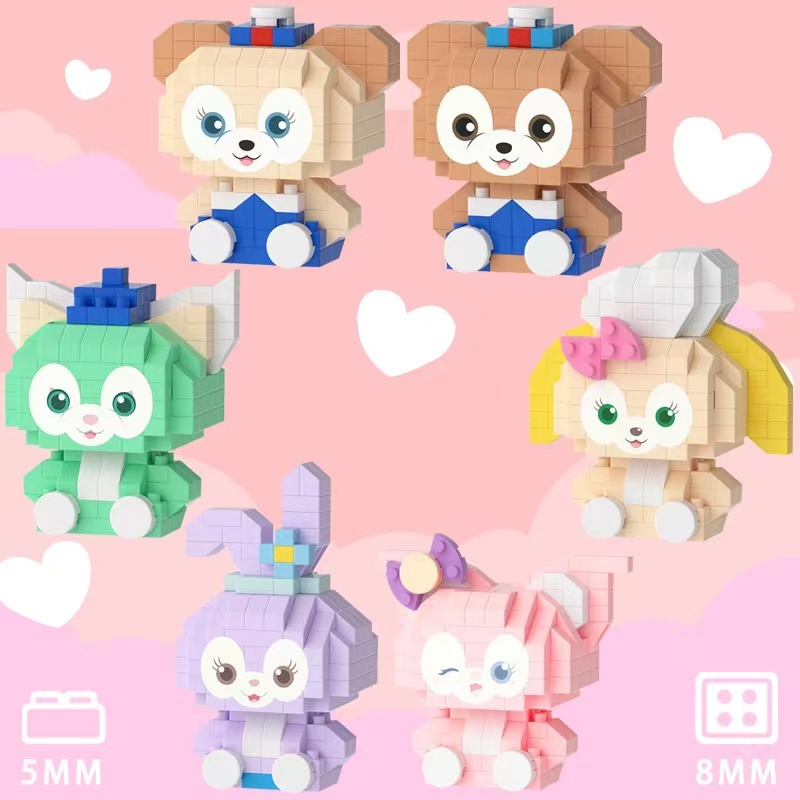 [Diskon 50%]Mainan Balok Susun Kartun Sanrio Kuromi Melody Cinnamoroll Pom Pompurin block Bersepeda 3D Nano Block Puzzle Building Bricks Mainan Blok Mainan Anak DIY Mainan Edukasi Yang Lucu Mainan Perempuan