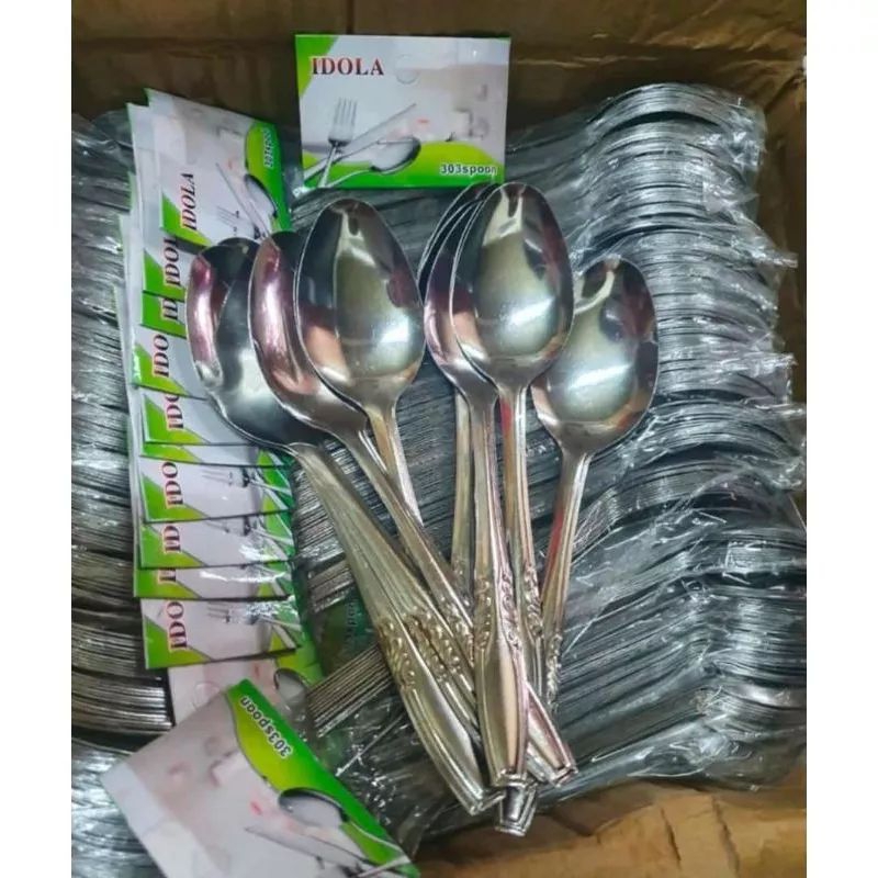 Centong Sayur Wayang Stainless Steel Sendok Nasi Polos Motif Besar