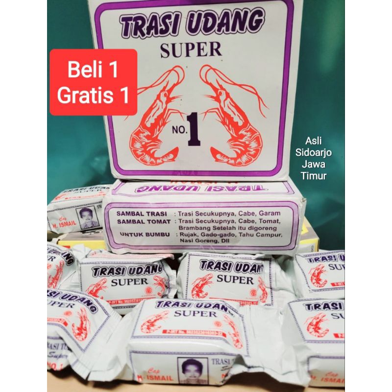 

beli 1 gratis 1 Terasi Udang asli Sidoarjo