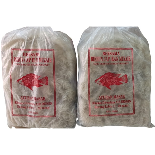 

Bihun biehun Mihun cap ikan Muziar mujair +/- 4 kg / bihun bal medan - Packing Normal