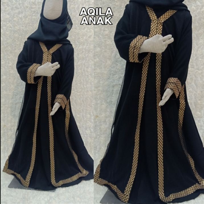 Gamis anak terbaru dan kekinian - abaya arab Saudi anak - jubah anak - busana muslimah anak - dress
