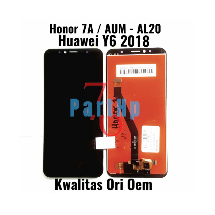 Ori Oem Lcd Touchscreen Fullset Honor 7A AUM AL20 Huawei Y6 2018 - Hitam