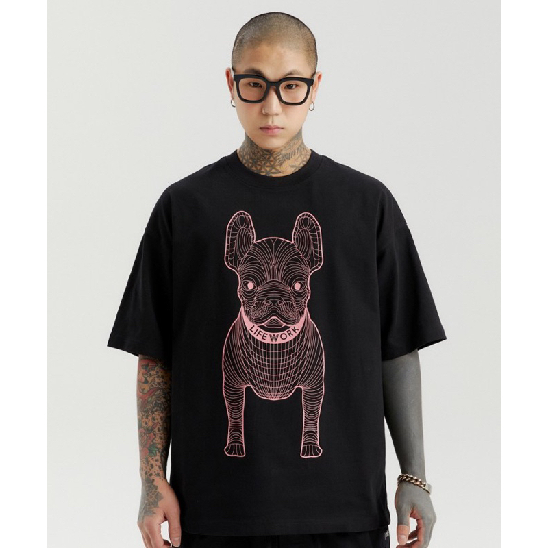 LIFEWORK BIG RADOG TSHIRT MULTI BLACK