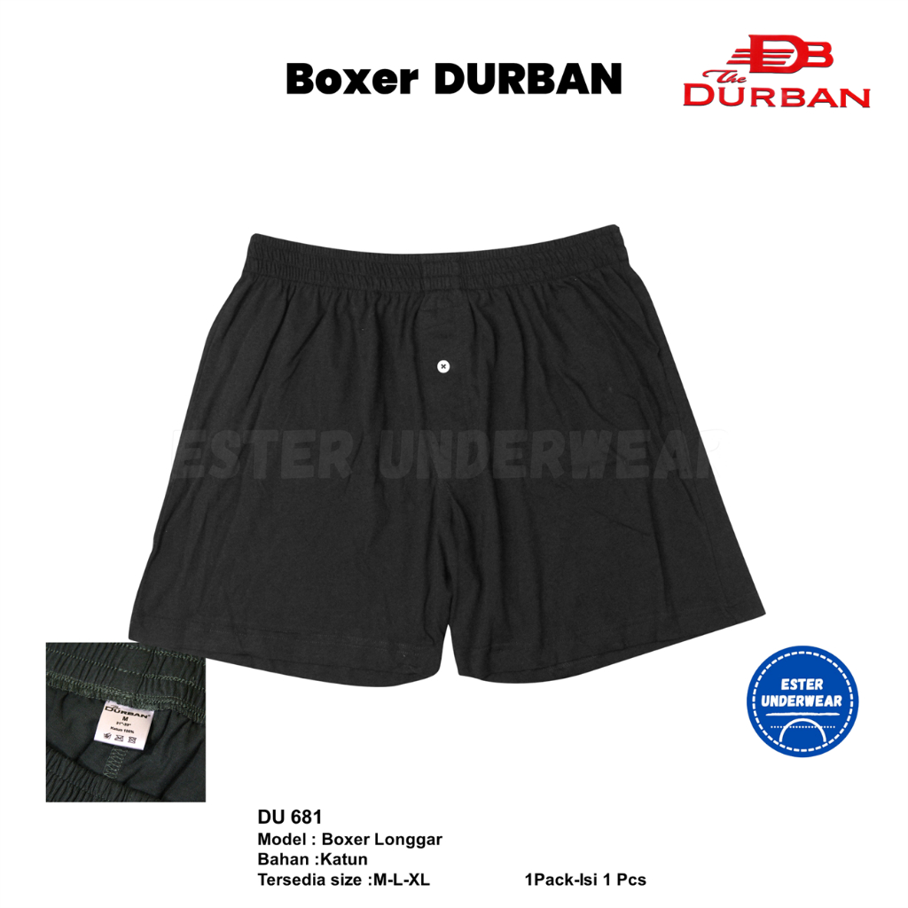 Celana Boxer Santai Pria DURBAN DU 681 1 Pcs