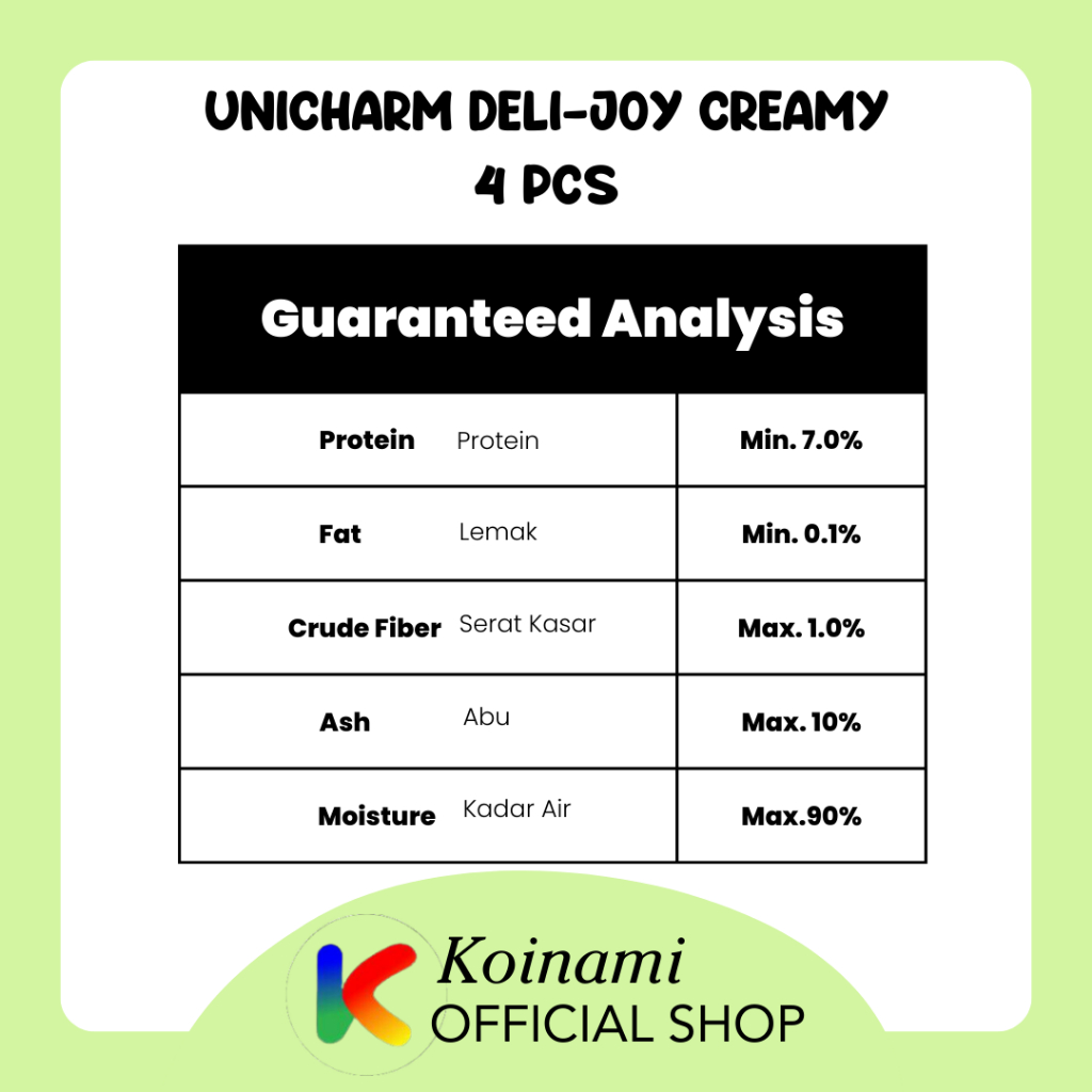 Deli-Joy Creamy 14 Gram x 4 Pcs / Snack Kucing Creamy