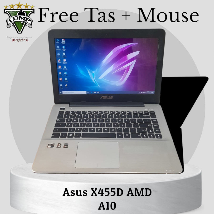 Laptop Asus X455D Amd A10-8700P SSD 256gb Vga Amd Radeon R5/R6 Ram 4gb