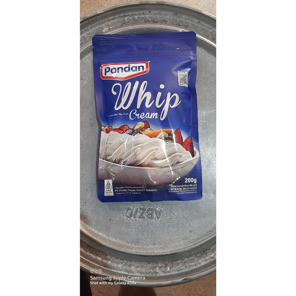 

Pondan Whip Cream - 200 Gram