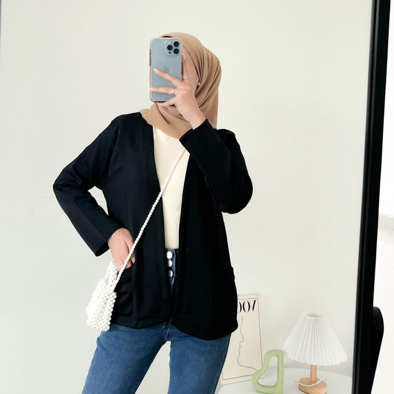 NABILA BLAZER SCUBA POLOS | BLAZER WANITA | OUTER SCUBA