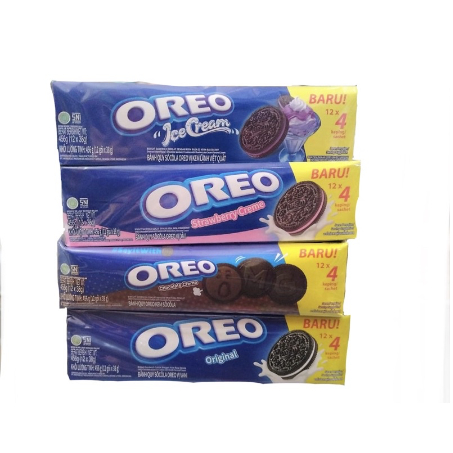 

{ PerBox isi 12} OREO Biskuit Keping Kemasan Box 12 331,2Gr (12 x 27,6 Gr)