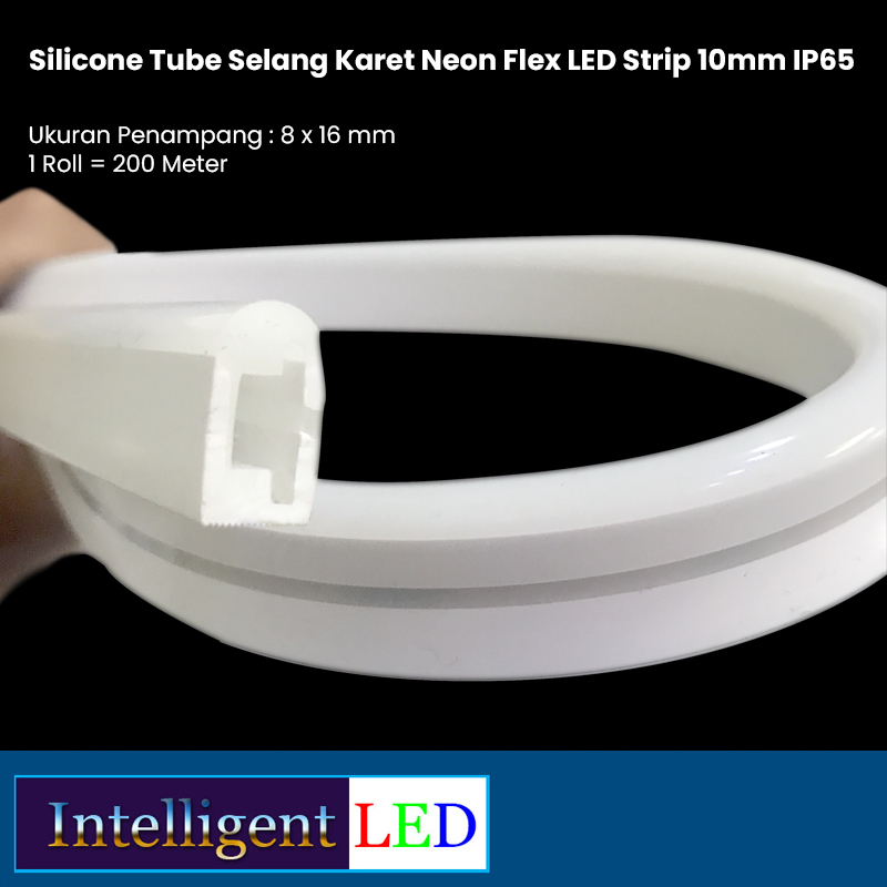 Silicone Tube Selang Karet Neon Flex LED Strip 10mm IP65