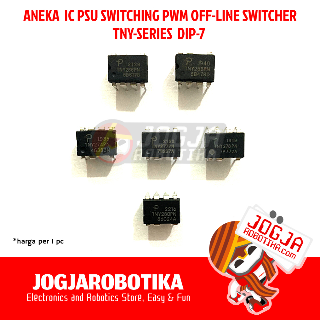 ANEKA IC SWITCHING PSU PWM OFF-LINE SWITCHER DIP-7 TNY-SERIES - PILIH
