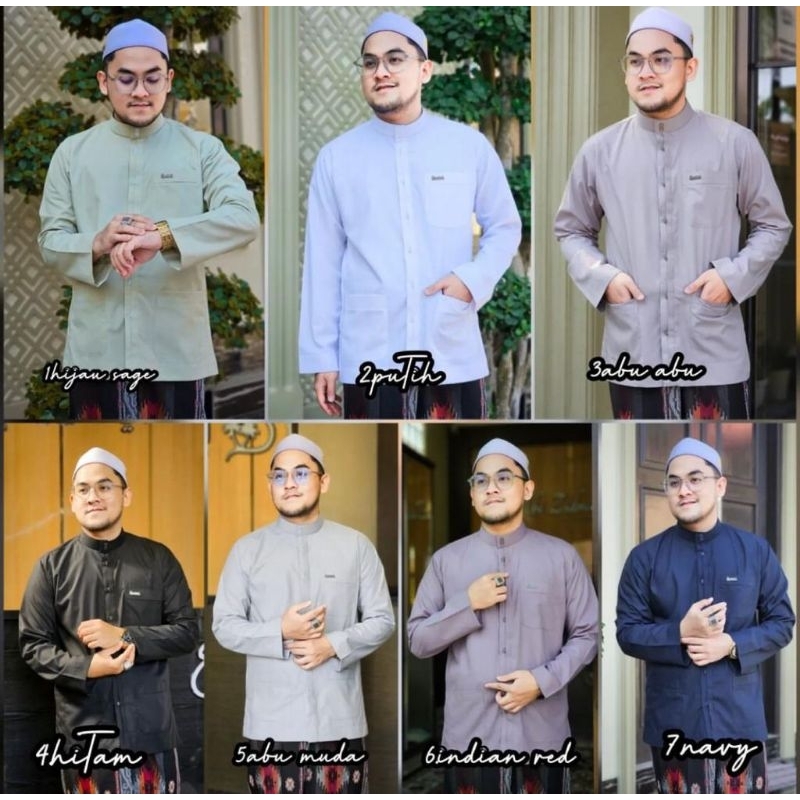 KOKO KATUN ABI ZIDNA MOTIF HAIBAH SERIES 3 (NEW) BUSANA BAJU MUSLIM ABI ZIDNA KANTONG DEPAN