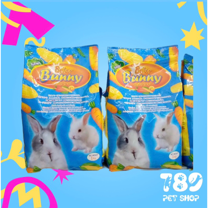 PELET PAKAN MAKANAN KELINCI BRITTER BUNNY 1 KG CARROT RABBIT FOOD