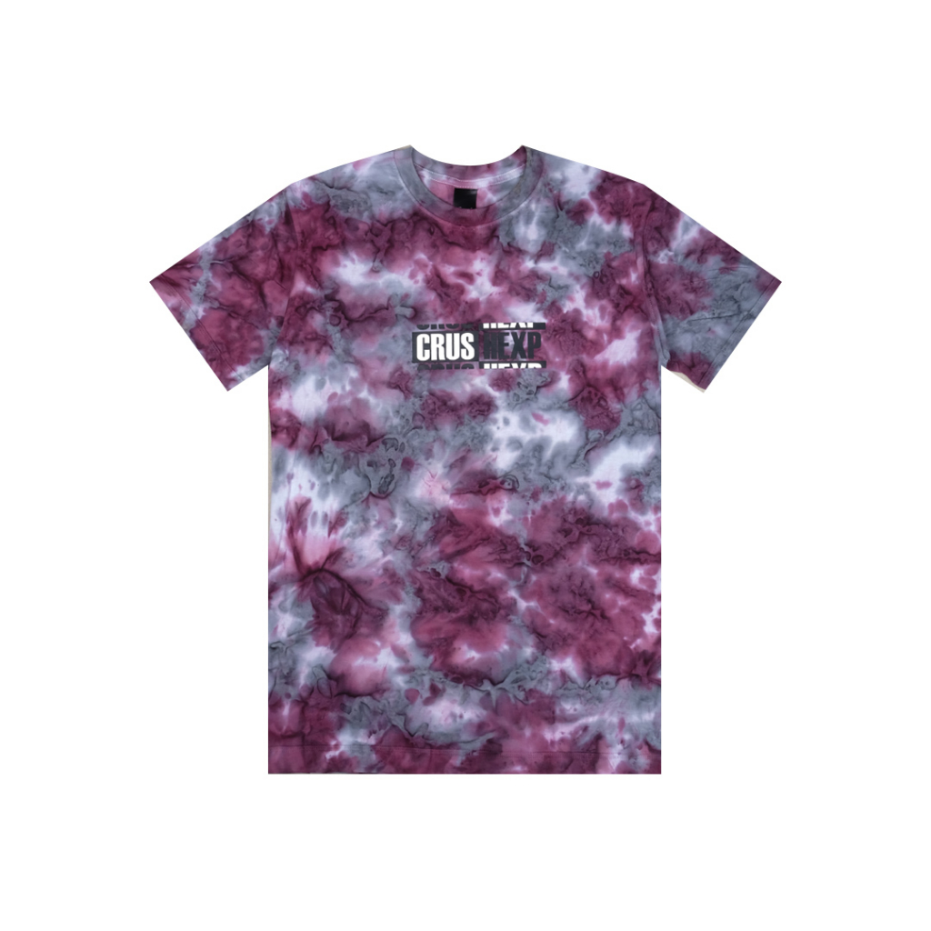 CRUSH EXP Kaos Pendek Tie Dye TSC1028  - MAROON