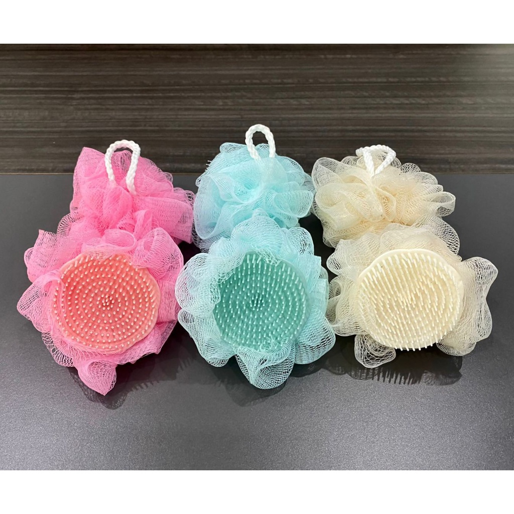 ✿ELYSABETHME✿ Spons mandi + sisir kramas pijat pembersih kepala