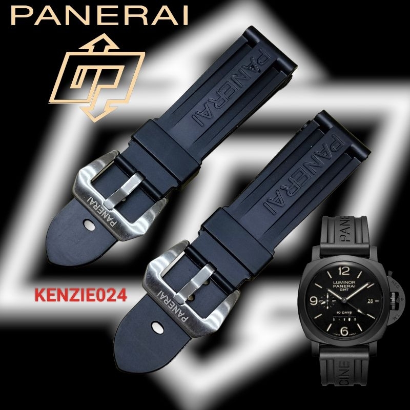 Tangan Panerai Strap Black Silicone Rubber LUMINOR PANERAI